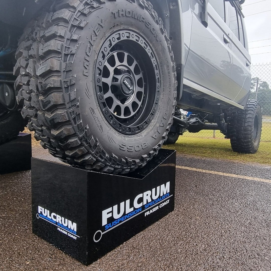 Display stands we fabricated for Fulcrum Suspensions Fraser Coast.