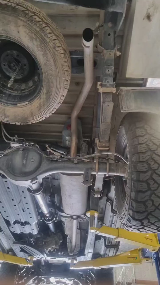 Fully custom fabricated 3" Stainless steel exhaust, turbo back, no muffler